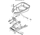 Craftsman 225587503 lower cover and support plate diagram