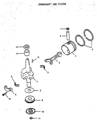 Crankshaft and piston
