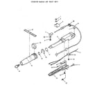 Craftsman 225587503 steering handle and twist grip diagram