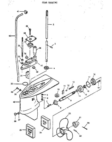 Gear housing assembly