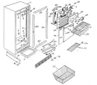 Northland UF30E/1410 freezer cabinet diagram