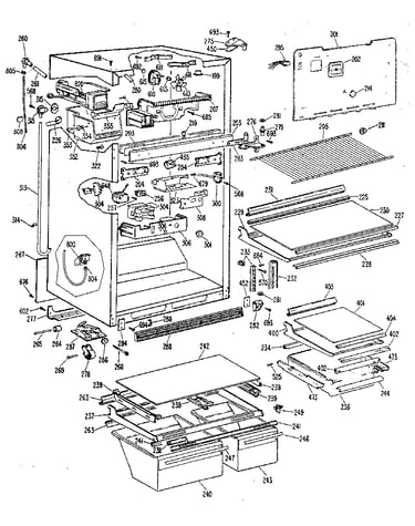 Refrigerator cabinet parts