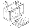 Kenmore 6654438911 microwave cabinet and shelf diagram