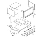 Kenmore 6654438911 microwave cabinet and air flow diagram