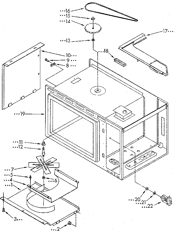 Cabinet and stirrer drive