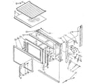 Kenmore 6654438993 cabinet and latch diagram