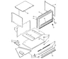 Kenmore 6654438993 microwave cabinet diagram