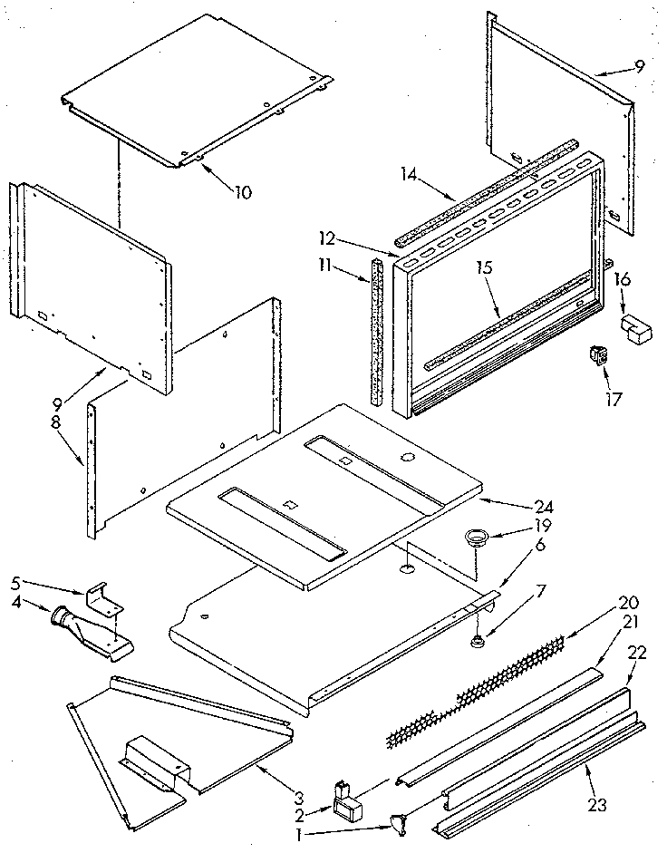 Microwave cabinet