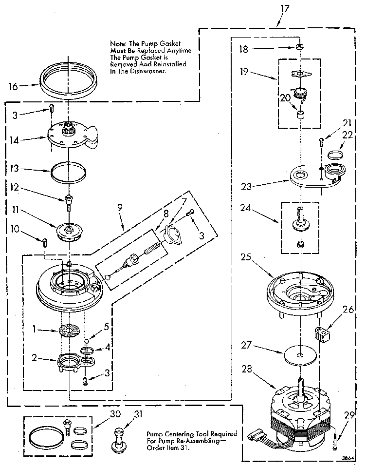 Pump and motor