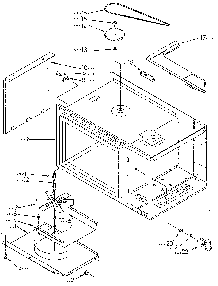 Cabinet and stirrer drive
