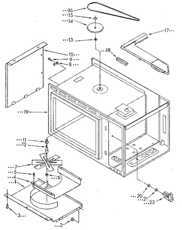 Cabinet and stirrer drive