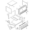 Kenmore 6654438992 microwave cabinet diagram