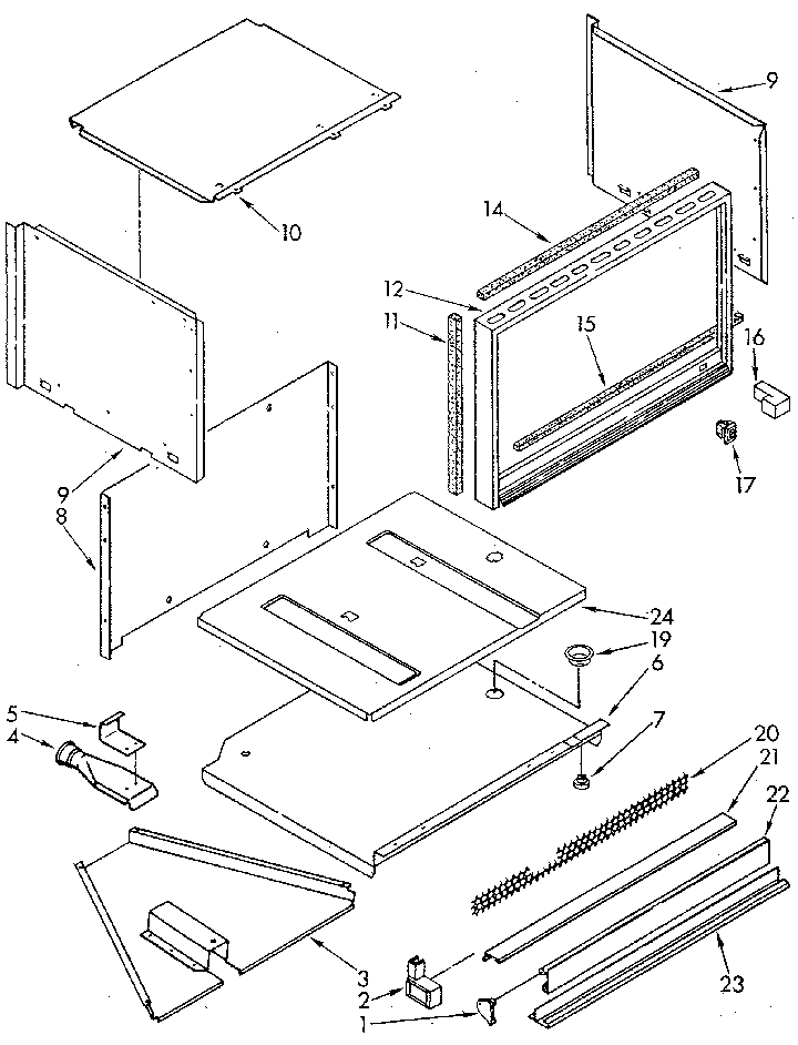 Microwave cabinet