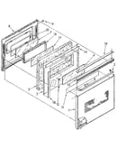 Upper oven door