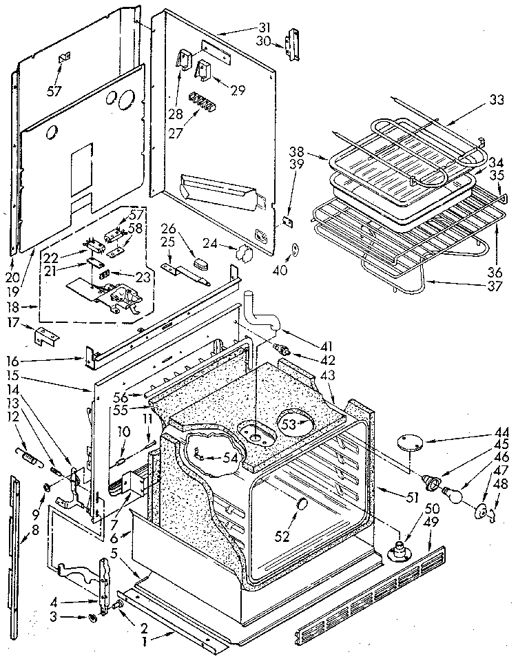 Upper oven