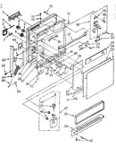 Door and toe panel