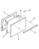 Oven door section