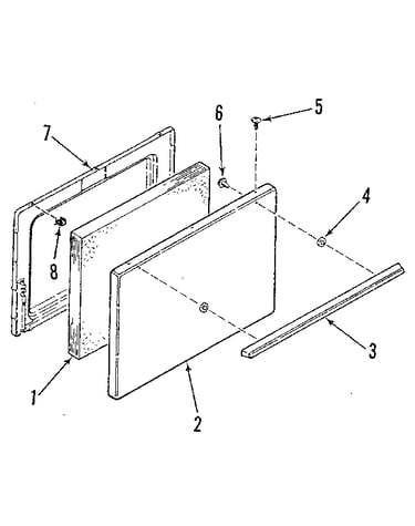 Oven door section