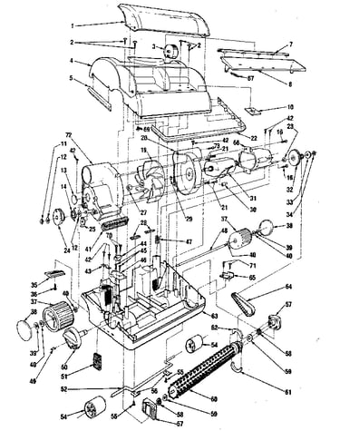 Nozzle and motor assembly
