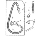 Kenmore 1163957081 hose and attachment diagram