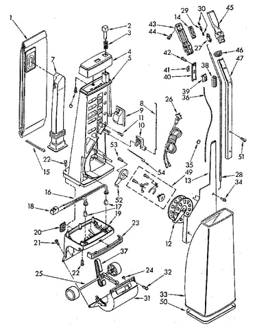 Handle and bag housing