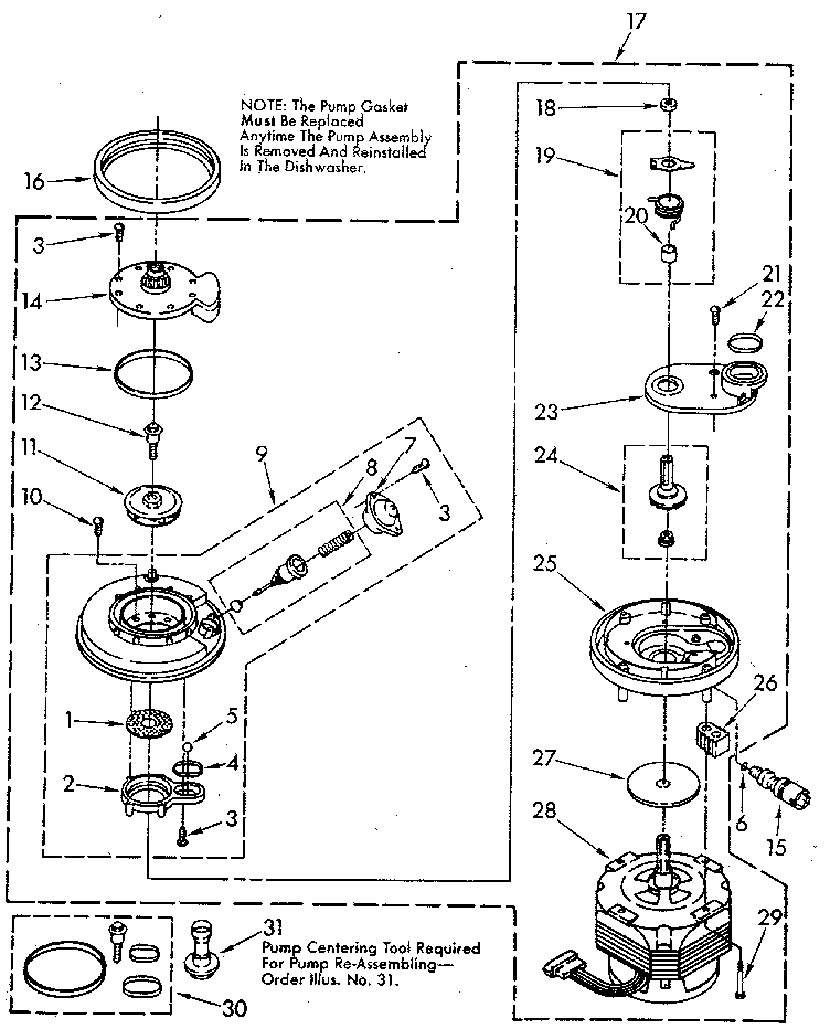 Pump and motor