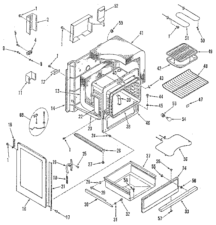 Oven body section