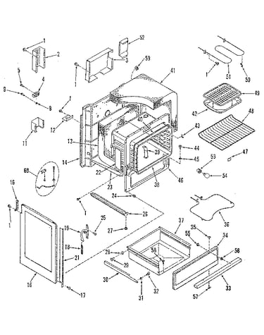 Oven body section