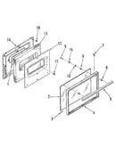 Oven door section