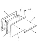 Oven door section