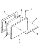 Oven door section