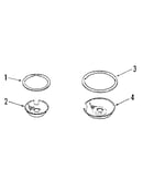 Optional porcelain pan and chrome ring kit no. 8068410
