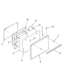 Oven door section