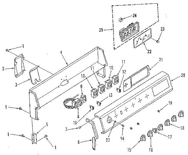 Backguard section