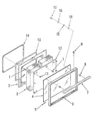 Oven door section