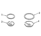 Kenmore 9119330191 optional porcelain pan and chrome ring kit no. 8068410 diagram