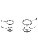 Optional porcelain pan and chrome ring kit no. 8068410