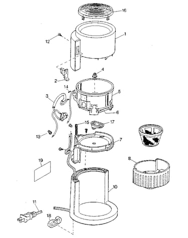 Model dcm5 drip coffeemaker