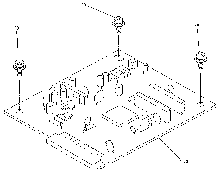Telephone answering device pcb