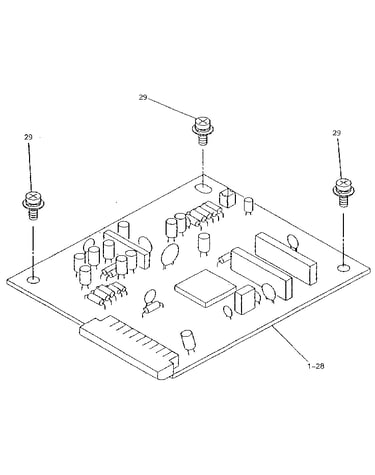 Telephone answering device pcb