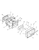 Oven door section