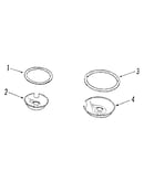 Opt porcelain pan & chrome ring kit no. 8068400