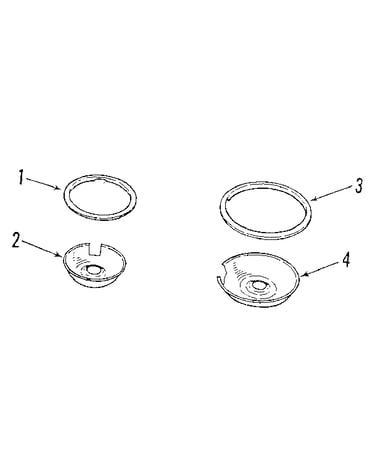 Opt porcelain pan & chrome ring kit no. 8068400