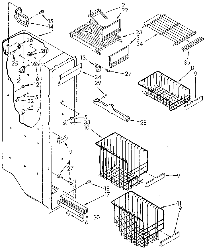 Freezer liner