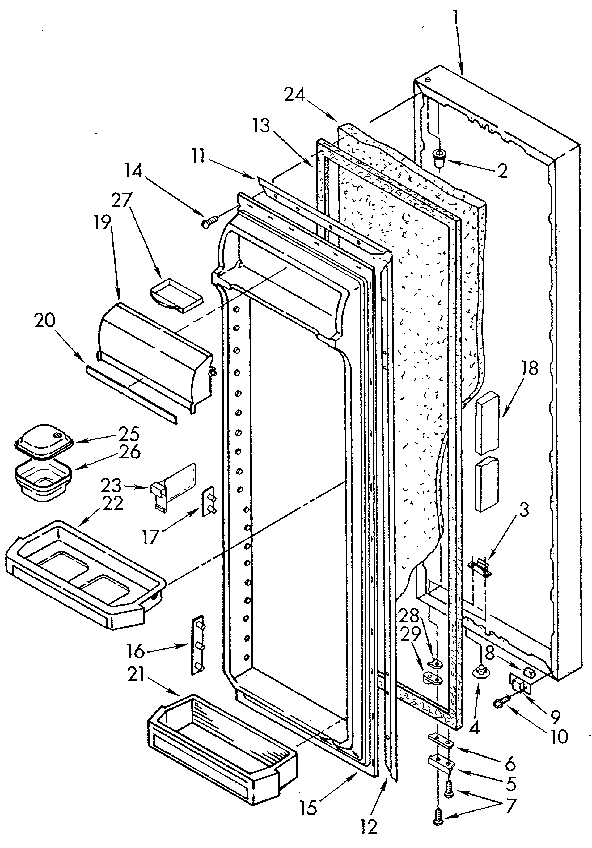 Refrigerator door