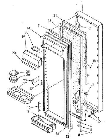 Refrigerator door