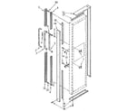Kenmore 1069507981 freezer door handle and trim diagram