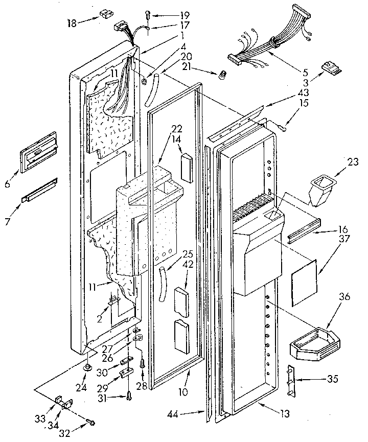 Freezer door