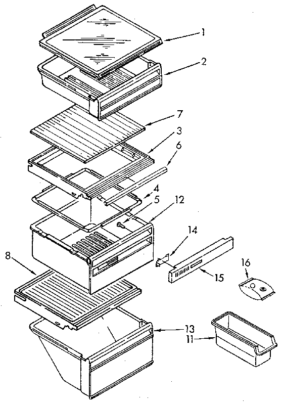 Refrigerator shelf