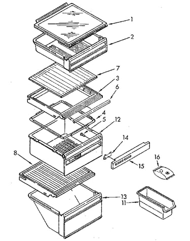 Refrigerator shelf